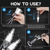 AOSUCO White Chalk Pens, 3mm Washable Liquid Chalk Markers with