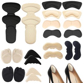 High Heel Cushion Pads 12 Paar Schuheinlagen für hohe Absätze, rutschfeste Fußbett Einlagen, bequeme Polsterung für den Vorderfuß