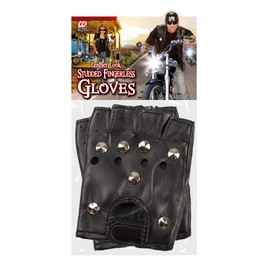 W WIDMANN MILANO Party Fashion 46903 Rockers, Bikers, Punk Gloves, Multi-Coloured
