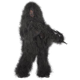 Mil Spec Plus Kids Ghillie Suit - Black - L/XL