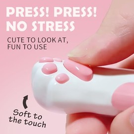 UNICAT - Juego de bálsamo labial con pata de gato, bálsamo labial hidratante, fresa y miel