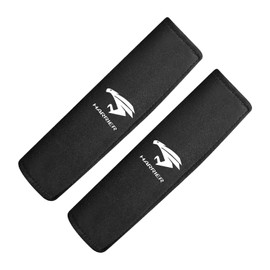 Toyozuho Seat Belt Cover, Black, Seat Belt Pad, Soft and Comfortable, Protects Shoulder and Neck Car Accessories, Reduces Pressure Sensation, Suitable for Children and Adults, Suede Material, Easy