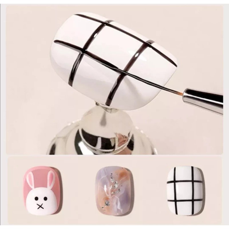 NiDa Kit De 4 Pinceles Liner Fino Mano Alzada Art