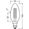 Osram Osram Energy Class LED-Lampe in klassischer Minikerzenform, 3.8 W