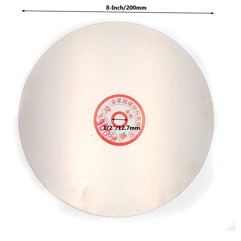 Rannb 3000 Grit 8-inch Dia Diamond Coated Flat Lap Wheel