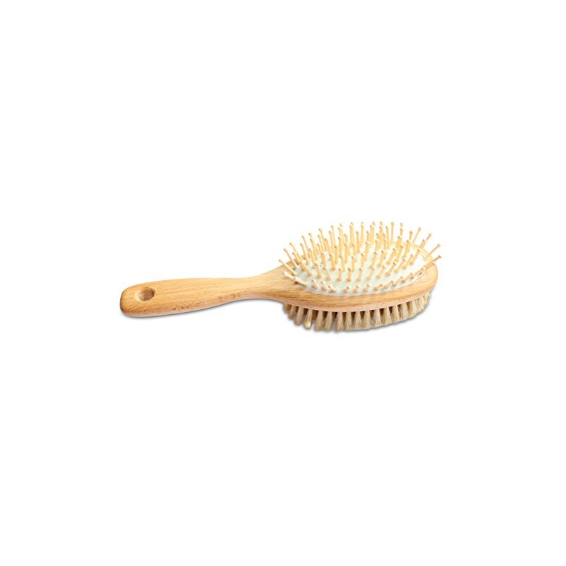 Mars Professional Wood Pin and Bristle Brush for Horses, Mane