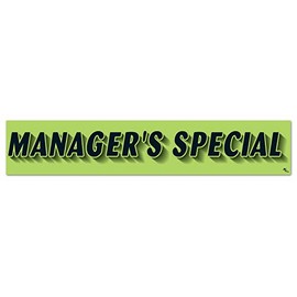 Vinyl Highlights Windshield Slogans Window Stickers (Black Text On Fluorescent Green) (14-1/2" x 2-3/4") (12 per Pack) (Manager's Special)