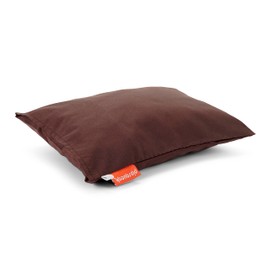 Urban Infant Pipsqueak Small | Tiny | Mini Pillow with Name Tag - 11in x 7in x 2.5in - Machine Washable - White Pillow with Brown Case