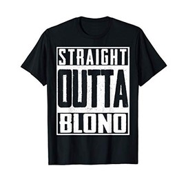 Straight Outta Blono Bloommmington Illinois US USA T-Shirt