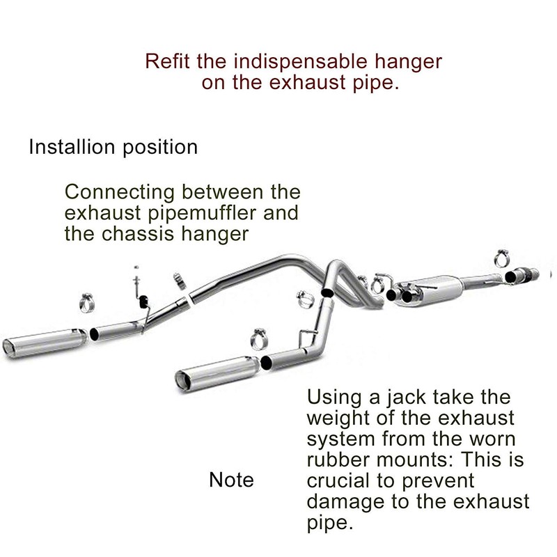 O-Ring Car Exhaust Rubber Hanger Insulator Bracket Bushing Mount Universal