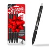 Sharpie S-Gel Pens, Medium Point (0.7mm), Black Ink, 4 Count