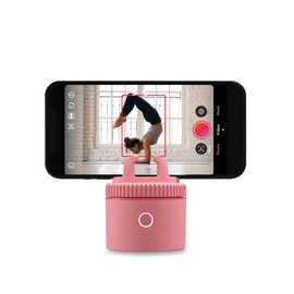 Pivo Pod Lite Sports Automatische Tracking auf 360 Grad Photo & Video Aufnahmen für Sports Training, Racket Sports, Tennis wie Handyhalterung Stativ, Rosa