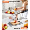 Kitchen Dish Drying Mat, 19 x 14 inches, Grey