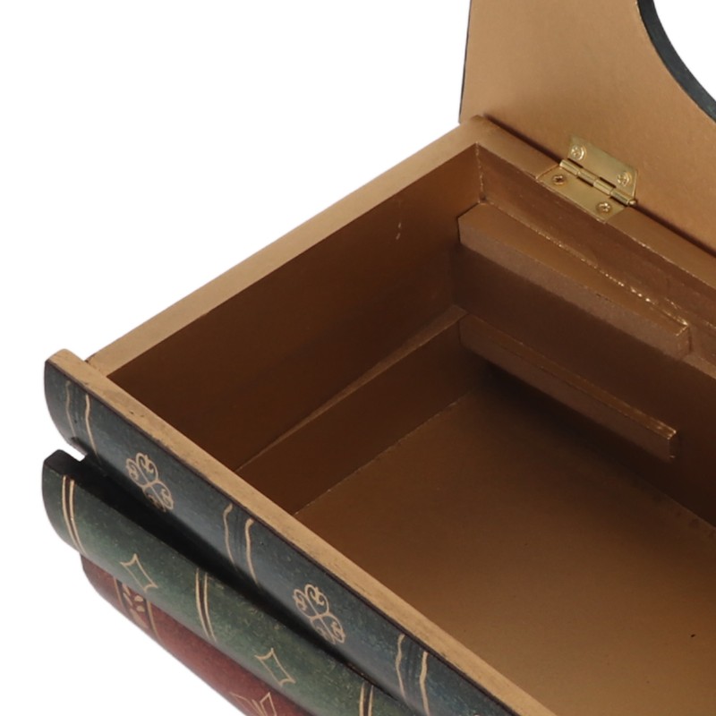 Book Tissue Box Cover Antique Rectangular Dispenser Napkin Holder for