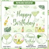 kreat4joy Margarita Party Decorations Women, 5x3ft Margarita Happy Birthday Backdrop