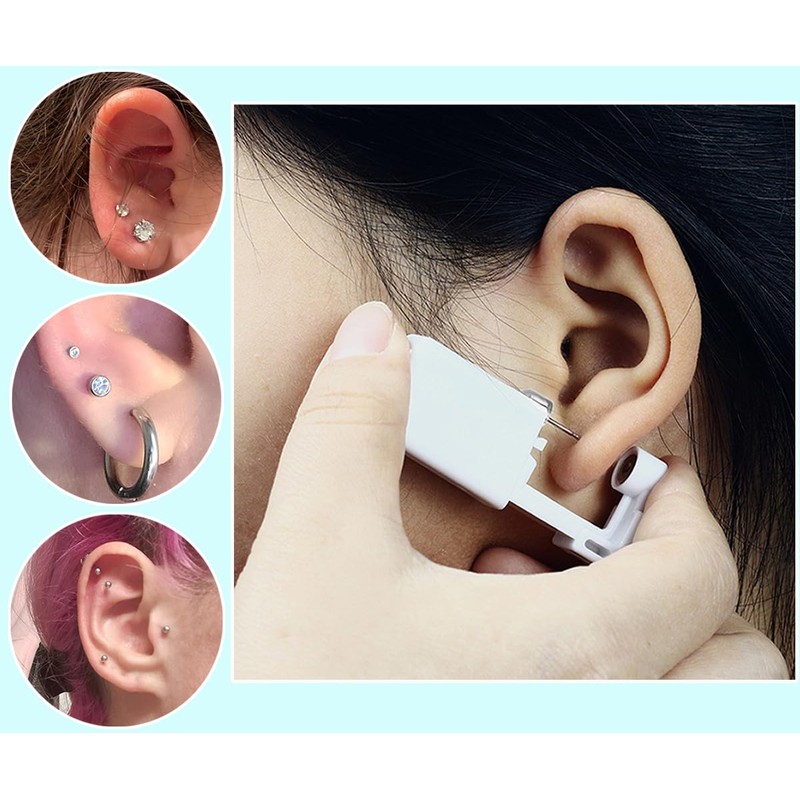 VitaCool Ear Piercing Kit Disposable Ear Cartilage Piercing Gun 3mm