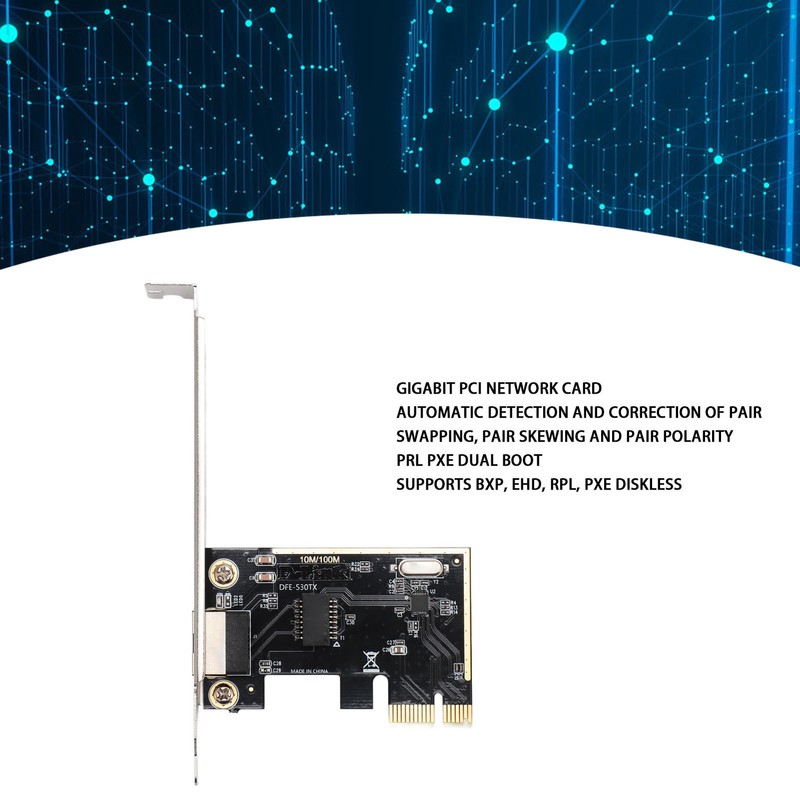 PCI Network Card with RJ45 Interface Gigabit Ethernet Adapter for