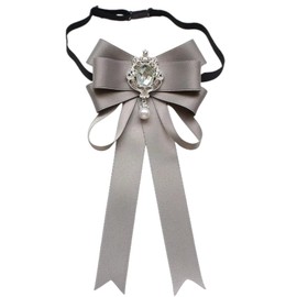 Rhinestone, Uniform Ribbon, Ribbon Tie, Bowtie, Women's, Uniform Accessories, Sweet Lace, Accessories, School Style, Office Style, Office Work, School, Entrance Ceremony, Graduation Ceremony, Recital