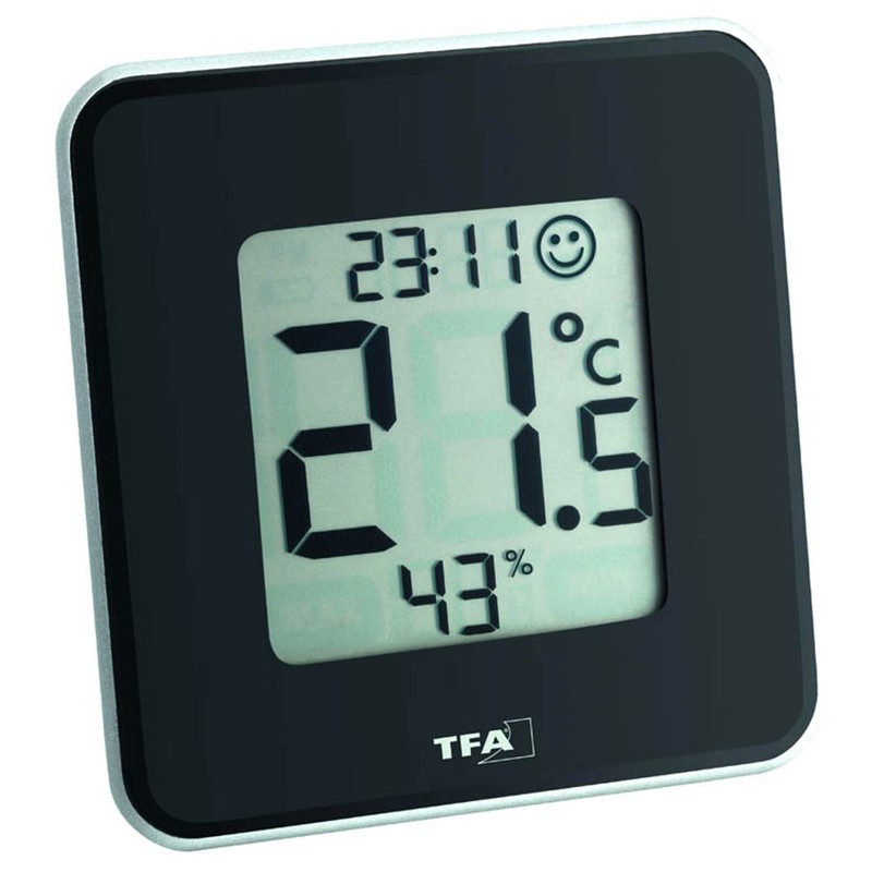 TFA Set Thermo-Hygrometer 30.5021 Style 1 x schwarz + 1
