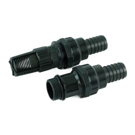 GASMIS Intake Hose Connector Set 1 Inch AG – Intake Hose Build Yourself – Suction Hose Fitting Set with Suction Basket and Check Valve, for Suction Hoses with 25 mm IG, Pack of 2