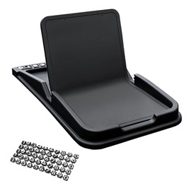 Auto Antirutschmatte mit Handyhalterung, Handyhalterung Auto Armaturenbrett, Silikon Handyhalterung, Multifunktionale Auto-antirutschmatte Auto-handyhalter, mit Nummernschild, Temporäre Parkschilder