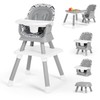 Kinder King 8 in 1 Baby High Chair, Coverts to