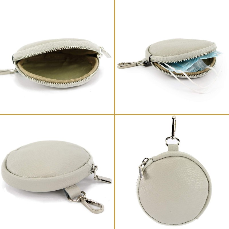 modamoda de - P10 Italian Leather Coin Purse Bag Pendant,