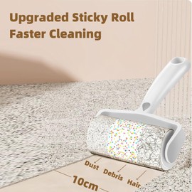 PetFizz Lint Roller & Refill Sets, 2 Lint Rollers + 6 Replacements 480 Sheets, Sticky Lint Roller for Clothes, Pet Hair Remover for Cat, Dog, Dust and Hair on Carpets, Sofas, Cars