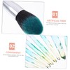 Healeved 10pcs Diamond Handle Foundation Brush Kit Makeup Kit Eye