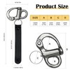 Firefighter SCBA Mask Quick Release Shackle, Genuine Leather Firefighter Mask