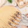 MTOMDY 5-Wheel Pastry Knife, Spaghetti And Noodle Slicer, Stainless Steel