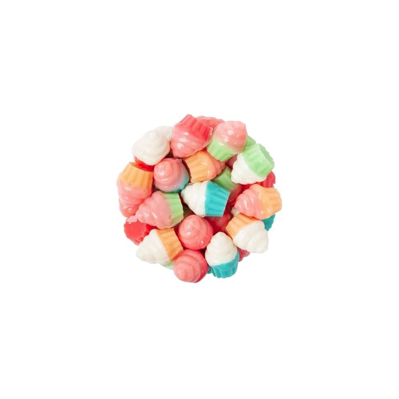 Bayside Candy 3d Gummy Cupcakes - Rainbow Gummy Candy -