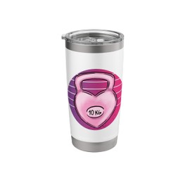 Heavy Kettlebell Strength workout exercise gym fitness Lift Stainless Steel Insulated Tumbler