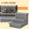 3-Steps Pet Stairs with Storage - Gray