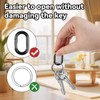 Pack of 10 Small Carabiners, 1 Inch Oval Spring Snap