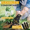 HANDLANDY Men Leather Gardening Gloves, Utility Work Gloves for Garden