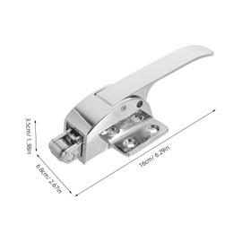 ULTECHNOVO 1 Set Freezer Door Handle Refrigerator Door Handle Refrigerator Door Repair Display Cooler Door Handle Freezer Doors Handles Industrial Cooler Door Handles Silver Zinc Alloy