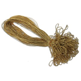 Pack of 50 Jewellery Elastic Bands Metallic Gold for Invitation Cards with Insert Sheet for Folding Cards A6 B6 DIN Long Square A5 with Beautiful Loop