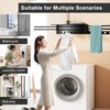 MEILANHUI Wall Mounted Drying Rack, Aluminium Free Swinging Folding Drying