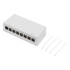 DIGITUS Desktop Modular Patch Panel Shielded 8 Port Light Grey