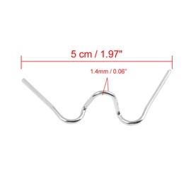 sourcing map Pack of 20 Universal Replacement Motorcycle Accessories Headlight Spring Clamp Clip