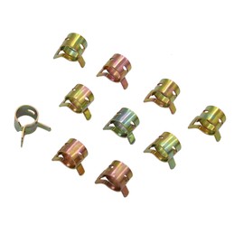 ID 0.35" inch 9mm Spring Line Band Clip Fuel Vacuum Hose Clamp Pack of 10