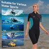 Jsnorklet 2mm Shorty Wetsuit Womens Front Zip Neoprene Diving Suit