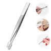 OATIPHO 4pcs Stainless Steel Stamp Grip Tweezers Precision Handling Tools