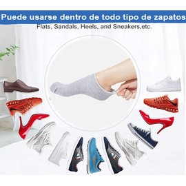 MADIOLA - Plantillas de Gel de Silicona, Fascitis Plantar. Protectores de Talón, Sana Talón Seco y Agrietado, Ampollas. Aliviar el Dolor. Insertos, Almohadilla Ortopedica. Taloneras para Espolon Calcaneo Tendinitis de Aquiles; para Hombre y Mujer.