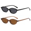 D Lolylad Retro Oval Sunglasses for Women - Small Cat