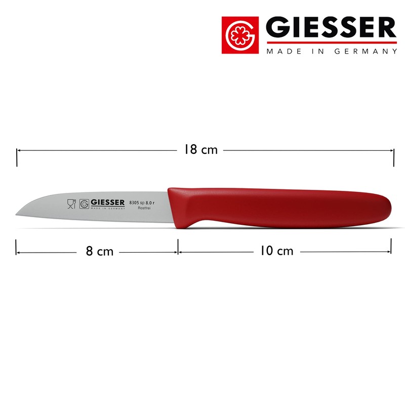 Giesser seit 1776 - Made in Germany - Gemüsemesser rot,