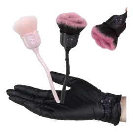 2 Piezas Bledo Brocha Para Retiro De Polvo De Uñas O Rubor                                                                                            