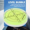 Horizontal Bubble Level, ABS Plastic Precision Bullseye Round Level Bubble,
