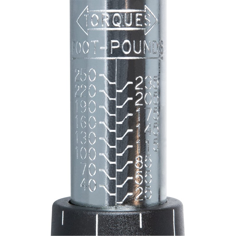 Performance Tool - 1/2" Drive, 250 ftlb Torque Wrench (M199),